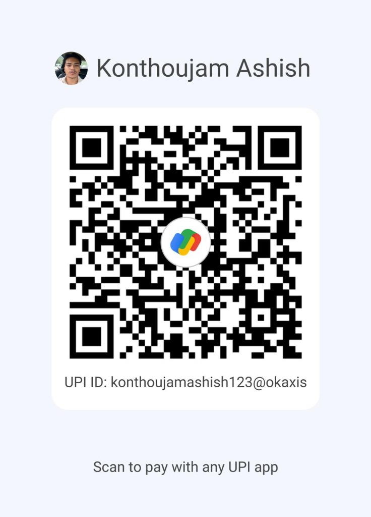 Konthoujam Ashish UPI QR Code